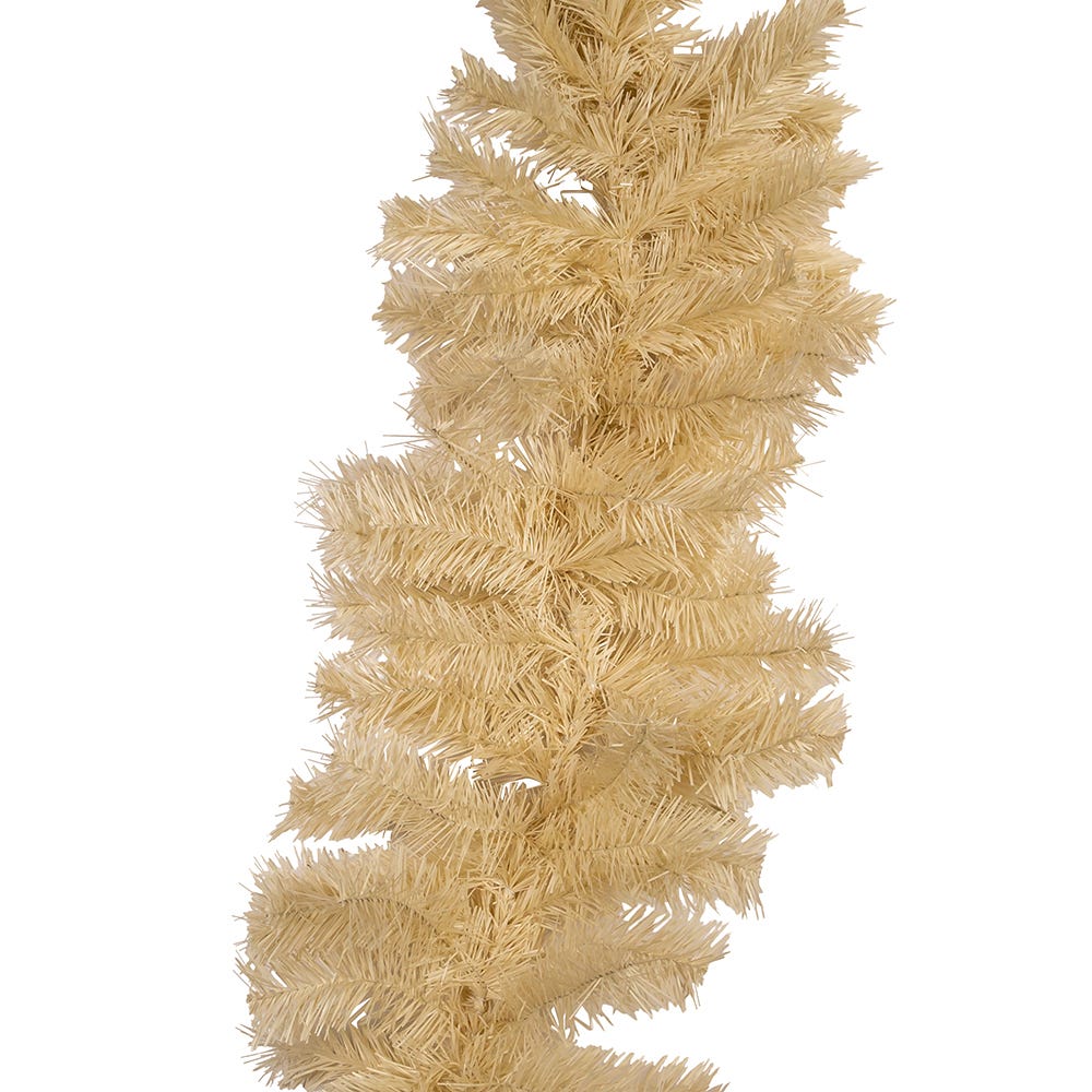 Kurt Adler 9-Foot Unlit Cream Garland